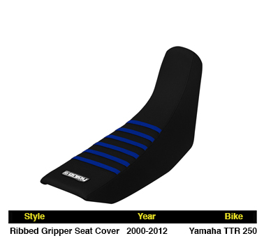2000-2012 Yamaha TTR 250 Seat Cover Gripper Enjoy mfg ALL BLACK